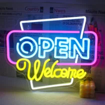 Open Welkom Neon Led Verlichting Bord